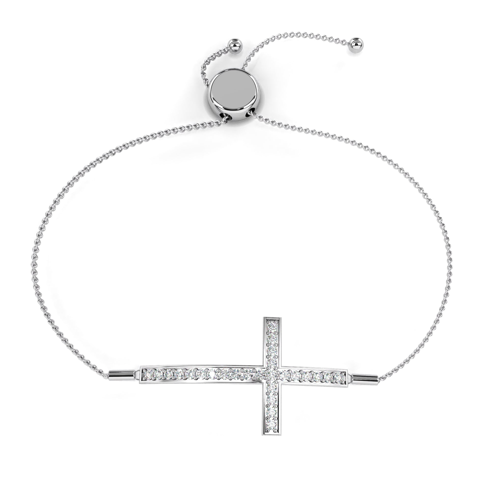 Solitairekart 0.33ct Round Cut Natural Diamond Bracelet-HI Color. VS-SI Clarity
